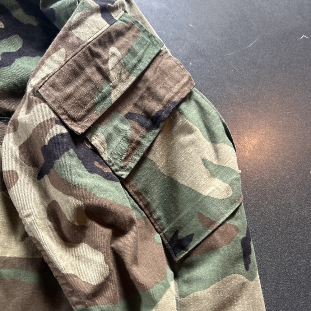 VINTAGE US Army Jacket Mens Medium M Woodland Camo Chemical Protective Lined 80s - Picture 4 of 10